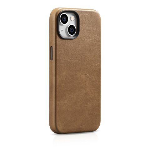 Skórzane etui iPhone 14 magnetyczne z MagSafe Oil Wax Premium Leather Case jasny brąz Skórzane etui iPhone 14 magnetyczne z MagSafe Oil Wax Premium Leather Case jasny brąz
