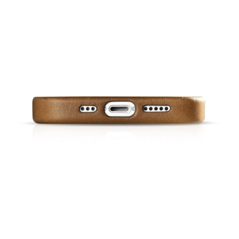 Skórzane etui iPhone 14 magnetyczne z MagSafe Oil Wax Premium Leather Case jasny brąz Skórzane etui iPhone 14 magnetyczne z MagSafe Oil Wax Premium Leather Case jasny brąz