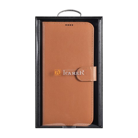 Skórzane etui portfel do Galaxy S22+ Leather Wallet Case brązowy Skórzane etui portfel do Galaxy S22+ Leather Wallet Case brązowy