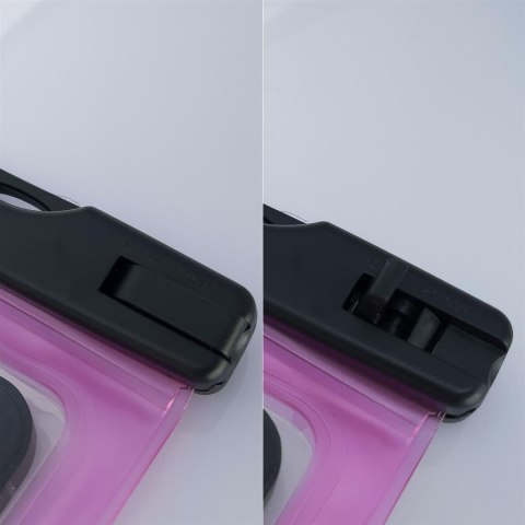 Wodoodporne etui torebka na telefon 6.7'' ze smyczą różowy Wodoodporne etui torebka na telefon 6.7'' ze smyczą różowy