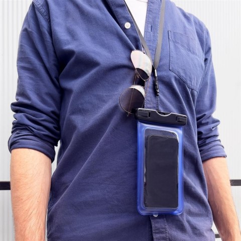 Wodoodporne etui torebka na telefon 6.7'' ze smyczą różowy Wodoodporne etui torebka na telefon 6.7'' ze smyczą różowy