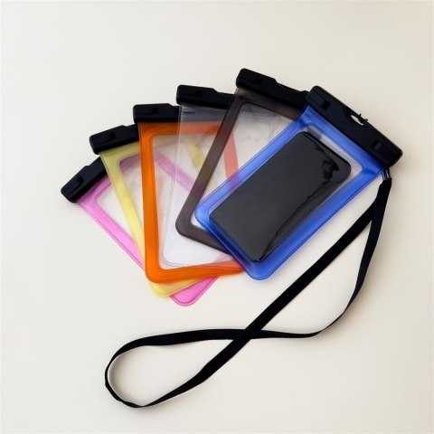 Wodoodporne etui torebka na telefon 6.7'' ze smyczą różowy Wodoodporne etui torebka na telefon 6.7'' ze smyczą różowy