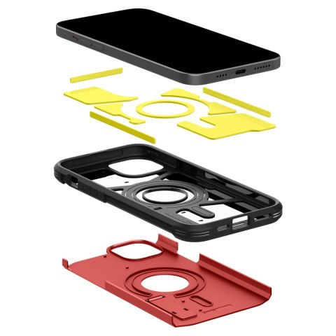 Etui Tough Armor MagSafe z podstawką na iPhone 15 czerwone Etui Tough Armor MagSafe z podstawką na iPhone 15 czerwone