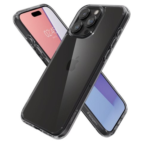 Etui Ultra Hybrid na iPhone 15 Pro Max przezroczysto-szare Etui Ultra Hybrid na iPhone 15 Pro Max przezroczysto-szare