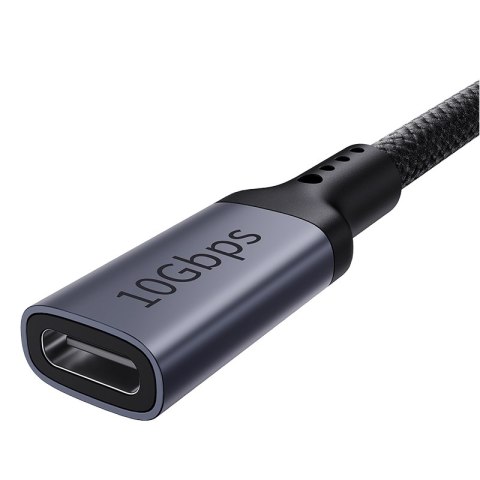 Przedłużacz kabla przewodu USB-C 10Gbps 0.5m czarny Przedłużacz kabla przewodu USB-C 10Gbps 0.5m czarny