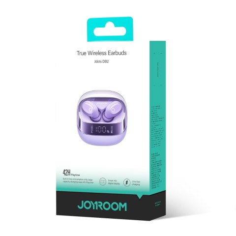 Słuchawki bezprzewodowe Bluetooth Jdots Series JR-DB2 fioletowy Słuchawki bezprzewodowe Bluetooth Jdots Series JR-DB2 fioletowy