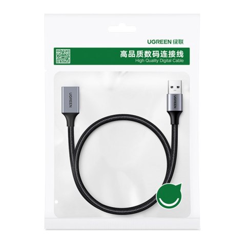 Wytrzymały przedłużacz kabla przewodu USB 3.0 5Gb/s 0.5m szary Wytrzymały przedłużacz kabla przewodu USB 3.0 5Gb/s 0.5m szary
