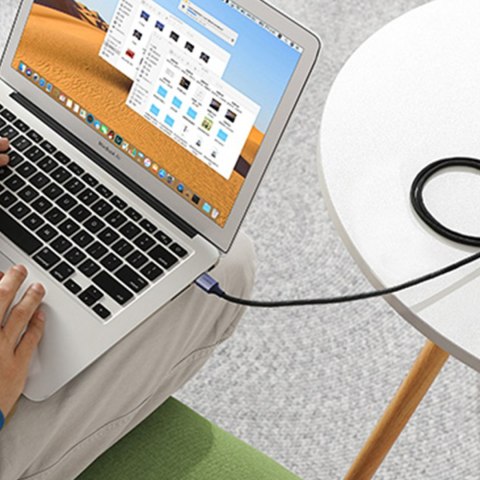 Wytrzymały przedłużacz kabla przewodu USB 3.0 5Gb/s 0.5m szary Wytrzymały przedłużacz kabla przewodu USB 3.0 5Gb/s 0.5m szary
