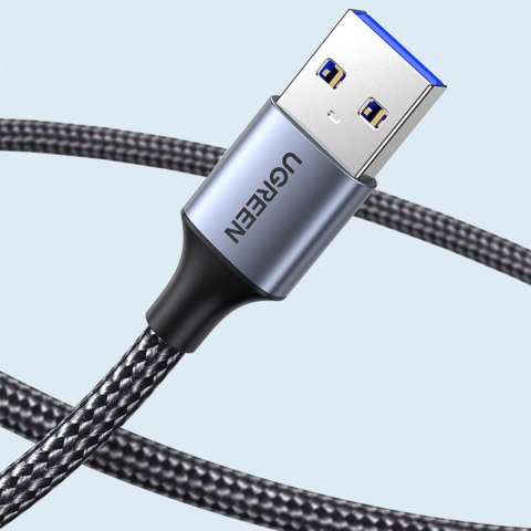 Wytrzymały przedłużacz kabla przewodu USB 3.0 5Gb/s 0.5m szary Wytrzymały przedłużacz kabla przewodu USB 3.0 5Gb/s 0.5m szary