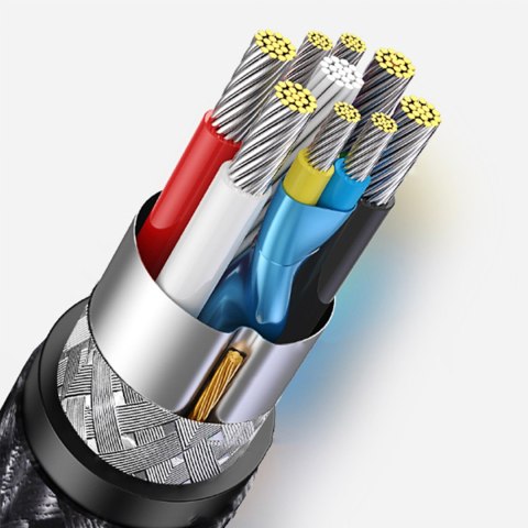 Wytrzymały przedłużacz kabla przewodu USB 3.0 5Gb/s 0.5m szary Wytrzymały przedłużacz kabla przewodu USB 3.0 5Gb/s 0.5m szary