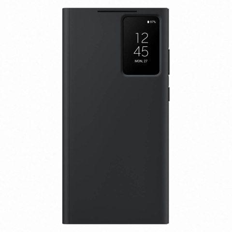Etui Galaxy S23 Ultra pokrowiec z klapką i okienkiem Smart View Wallet Case czarne Etui Galaxy S23 Ultra pokrowiec z klapką i okienkiem Smart View Wallet Case czarne