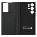 Etui Galaxy S23 Ultra pokrowiec z klapką i okienkiem Smart View Wallet Case czarne