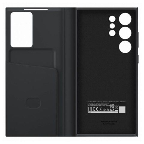 Etui Galaxy S23 Ultra pokrowiec z klapką i okienkiem Smart View Wallet Case czarne Etui Galaxy S23 Ultra pokrowiec z klapką i okienkiem Smart View Wallet Case czarne