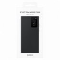 Etui Galaxy S23 Ultra pokrowiec z klapką i okienkiem Smart View Wallet Case czarne