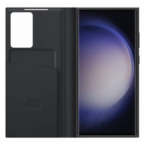 Etui Galaxy S23 Ultra pokrowiec z klapką i okienkiem Smart View Wallet Case czarne Etui Galaxy S23 Ultra pokrowiec z klapką i okienkiem Smart View Wallet Case czarne