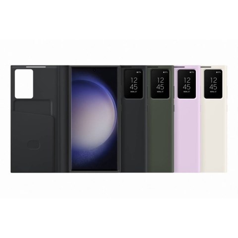 Etui Galaxy S23 Ultra pokrowiec z klapką i okienkiem Smart View Wallet Case czarne Etui Galaxy S23 Ultra pokrowiec z klapką i okienkiem Smart View Wallet Case czarne