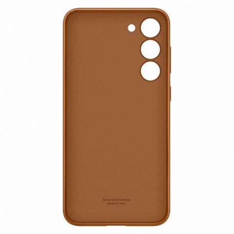 Etui pokrowiec z naturalnej skóry Samsung Galaxy S23+ Leather Cover camel Etui pokrowiec z naturalnej skóry Samsung Galaxy S23+ Leather Cover camel