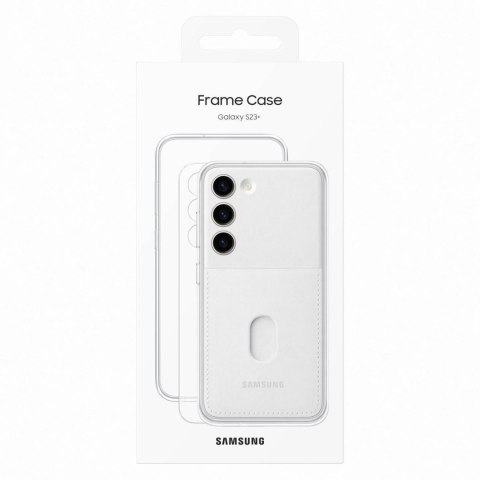 Etui pokrowiec z wymiennymi pleckami Samsung Galaxy S23+ Frame Cover białe Etui pokrowiec z wymiennymi pleckami Samsung Galaxy S23+ Frame Cover białe