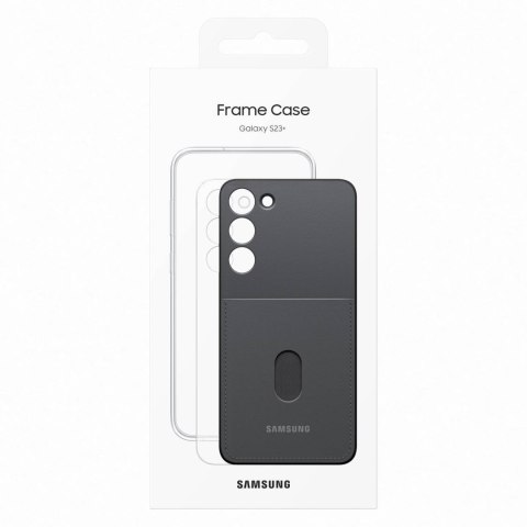 Etui pokrowiec z wymiennymi pleckami Samsung Galaxy S23+ Frame Cover czarne Etui pokrowiec z wymiennymi pleckami Samsung Galaxy S23+ Frame Cover czarne
