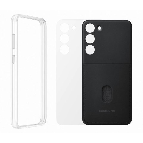 Etui pokrowiec z wymiennymi pleckami Samsung Galaxy S23+ Frame Cover czarne Etui pokrowiec z wymiennymi pleckami Samsung Galaxy S23+ Frame Cover czarne