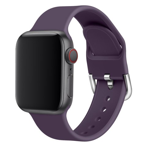 Silikonowy pasek do zegarka Apple Watch Ultra 2-9/SE 42/44/45/49mm Silicone Strap APS czarny Silikonowy pasek do zegarka Apple Watch Ultra 2-9/SE 42/44/45/49mm Silicone Strap APS czarny