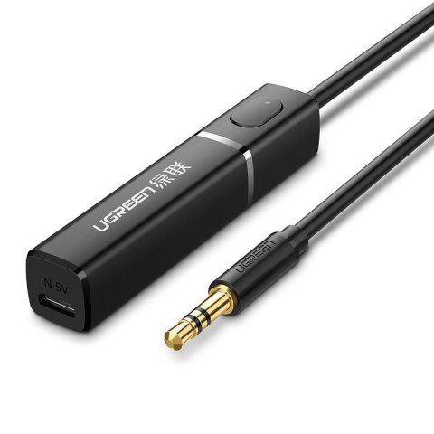 Transmiter Bluetooth 5.0 bezprzewodowy adapter audio 3.5 mm mini jack czarny Transmiter Bluetooth 5.0 bezprzewodowy adapter audio 3.5 mm mini jack czarny