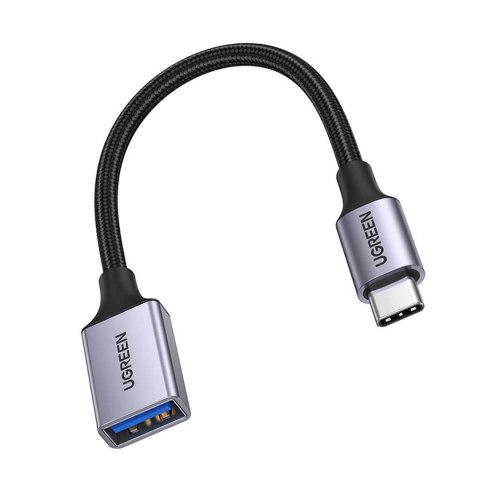 Adapter przejściówka kabla USB-C na USB-A 5Gb/s 15cm czarny Adapter przejściówka kabla USB-C na USB-A 5Gb/s 15cm czarny
