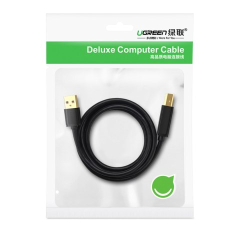 Kabel przewód do drukarki USB-A - USB-B 5Gb/s 2m czarny Kabel przewód do drukarki USB-A - USB-B 5Gb/s 2m czarny