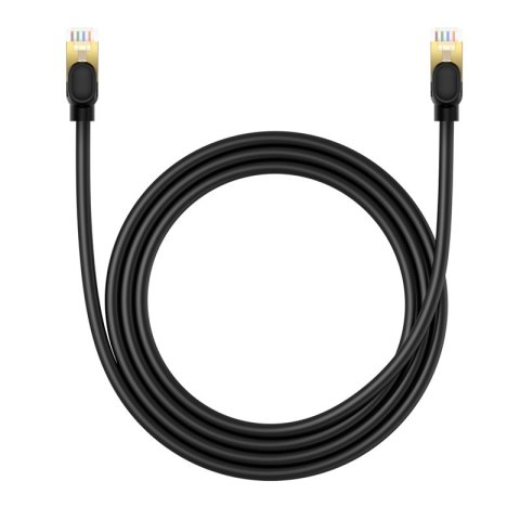Szybki kabel przewód sieciowy LAN Ethernet RJ-45 cat.8 40Gbps okrągły 1.5m czarny Szybki kabel przewód sieciowy LAN Ethernet RJ-45 cat.8 40Gbps okrągły 1.5m czarny