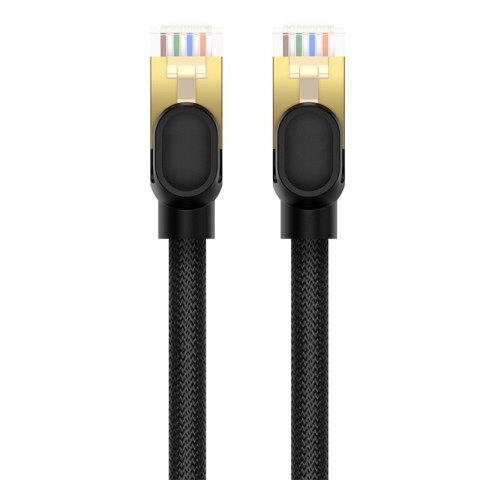 Szybki kabel przewód sieciowy LAN Ethernet RJ-45 cat.8 40Gbps okrągły 1.5m czarny Szybki kabel przewód sieciowy LAN Ethernet RJ-45 cat.8 40Gbps okrągły 1.5m czarny