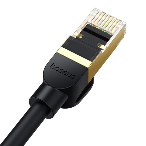 Szybki kabel przewód sieciowy LAN Ethernet RJ-45 cat.8 40Gbps okrągły 1.5m czarny Szybki kabel przewód sieciowy LAN Ethernet RJ-45 cat.8 40Gbps okrągły 1.5m czarny