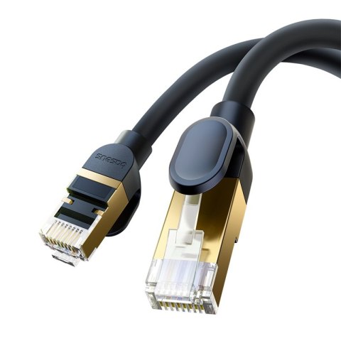 Szybki kabel przewód sieciowy LAN Ethernet RJ-45 cat.8 40Gbps okrągły 1.5m czarny Szybki kabel przewód sieciowy LAN Ethernet RJ-45 cat.8 40Gbps okrągły 1.5m czarny