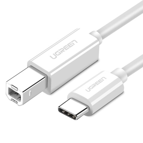 Kabel przewód do drukarki USB-C - USB-B 480Mb/s 1m biały Kabel przewód do drukarki USB-C - USB-B 480Mb/s 1m biały
