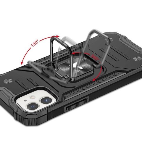 Etui pancerny pokrowiec do iPhone 14 Plus uchwyt magnetyczny Ring Armor czarny Etui pancerny pokrowiec do iPhone 14 Plus uchwyt magnetyczny Ring Armor czarny