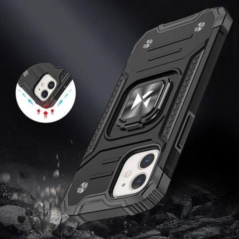 Etui pancerny pokrowiec do iPhone 14 Plus uchwyt magnetyczny Ring Armor czarny Etui pancerny pokrowiec do iPhone 14 Plus uchwyt magnetyczny Ring Armor czarny