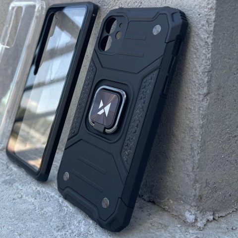 Etui pancerny pokrowiec do iPhone 14 Plus uchwyt magnetyczny Ring Armor czarny Etui pancerny pokrowiec do iPhone 14 Plus uchwyt magnetyczny Ring Armor czarny