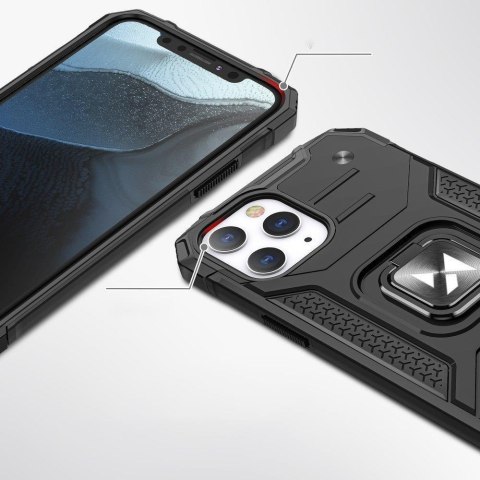 Etui pancerny pokrowiec do iPhone 14 Pro Max uchwyt magnetyczny Ring Armor niebieski Etui pancerny pokrowiec do iPhone 14 Pro Max uchwyt magnetyczny Ring Armor niebieski