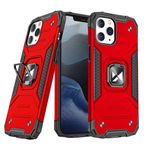 Etui pancerny pokrowiec do iPhone 14 Pro uchwyt magnetyczny Ring Armor czerwony Etui pancerny pokrowiec do iPhone 14 Pro uchwyt magnetyczny Ring Armor czerwony