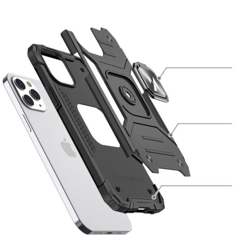 Etui pancerny pokrowiec do iPhone 14 Pro uchwyt magnetyczny Ring Armor czerwony Etui pancerny pokrowiec do iPhone 14 Pro uchwyt magnetyczny Ring Armor czerwony