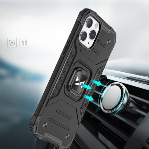 Etui pancerny pokrowiec do iPhone 14 Pro uchwyt magnetyczny Ring Armor czerwony Etui pancerny pokrowiec do iPhone 14 Pro uchwyt magnetyczny Ring Armor czerwony