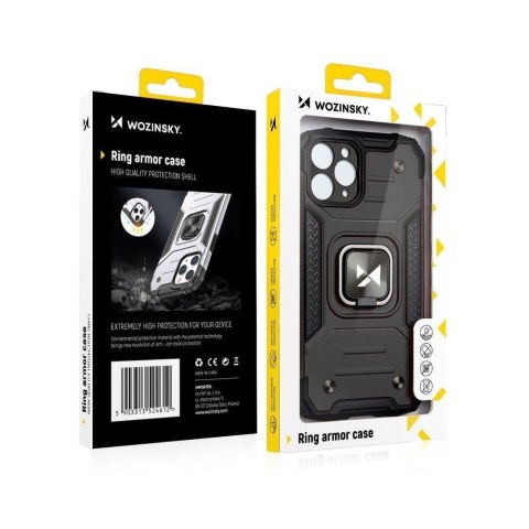 Etui pancerny pokrowiec do iPhone 14 Pro uchwyt magnetyczny Ring Armor czerwony Etui pancerny pokrowiec do iPhone 14 Pro uchwyt magnetyczny Ring Armor czerwony