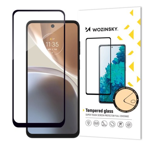 Szkło hartowane 9H na cały ekran Motorola Moto G32 z czarną ramką Full Glue Tempered Glass Szkło hartowane 9H na cały ekran Motorola Moto G32 z czarną ramką Full Glue Tempered Glass