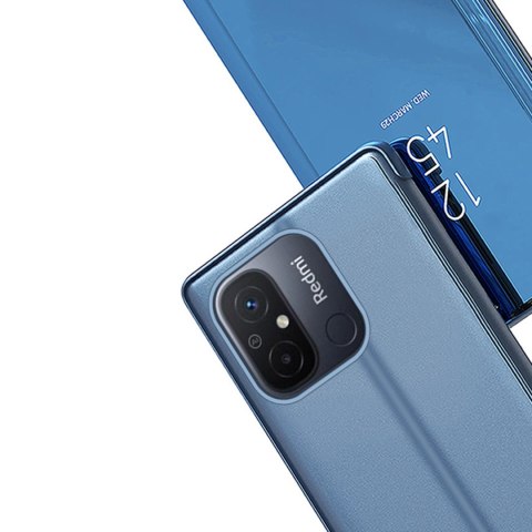 Błyszczące etui z klapką do Xiaomi Redmi 11A / Poco C55 / Redmi 12C Clear View Case czarny Błyszczące etui z klapką do Xiaomi Redmi 11A / Poco C55 / Redmi 12C Clear View Case czarny