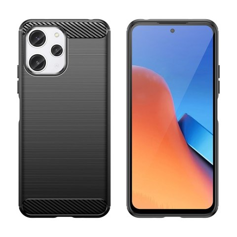 Elastyczne etui pokrowiec wzór karbon do Xiaomi Redmi 12 Carbon Case czarne Elastyczne etui pokrowiec wzór karbon do Xiaomi Redmi 12 Carbon Case czarne