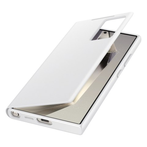 Oryginalne etui pokrowiec do Samsung Galaxy S24 Ultra kieszeń na kartę Smart View Wallet białe Oryginalne etui pokrowiec do Samsung Galaxy S24 Ultra kieszeń na kartę Smart View Wallet białe