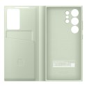 Oryginalne etui pokrowiec do Samsung Galaxy S24 Ultra kieszeń na kartę Smart View Wallet jasnozielone