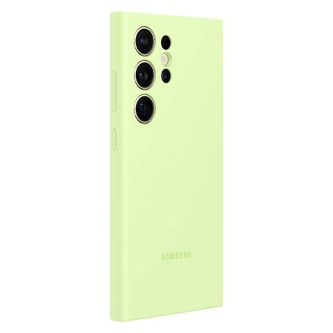 Oryginalne etui silikonowe pokrowiec do Samsung Galaxy S24 Ultra Silicone Case jasnozielone Oryginalne etui silikonowe pokrowiec do Samsung Galaxy S24 Ultra Silicone Case jasnozielone