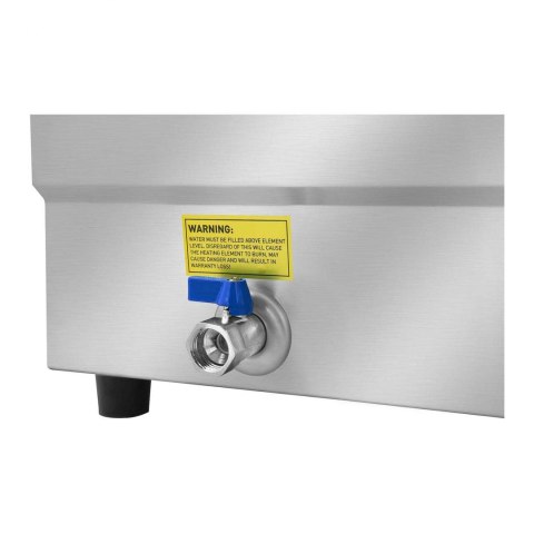 Bemar podgrzewacz wodny z kranem i szklaną osłoną 2200W 30L + 5x pojemnik GN1/2 Bemar podgrzewacz wodny z kranem i szklaną osłoną 2200W 30L + 5x pojemnik GN1/2