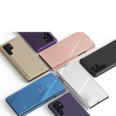 Etui pokrowiec do Samsung S24+ z klapką Clear View Case niebieskie Etui pokrowiec do Samsung S24+ z klapką Clear View Case niebieskie
