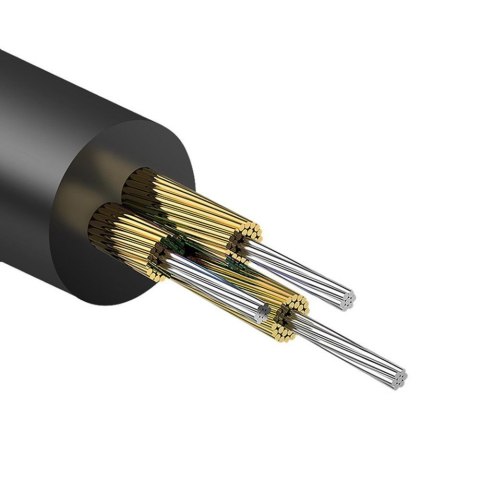 Kątowy kabel przewód audio AUX mini jack 3.5mm 1m czarny Kątowy kabel przewód audio AUX mini jack 3.5mm 1m czarny